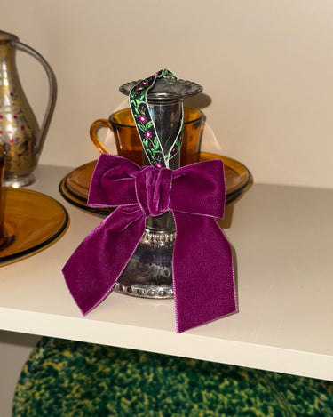 Velvet bow - NEROLI