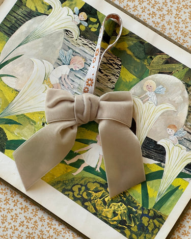 Velvet bow - NEROLI