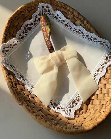 Velvet bow - NEROLI