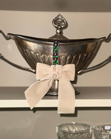 Velvet bow - NEROLI
