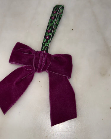 Velvet bow - NEROLI