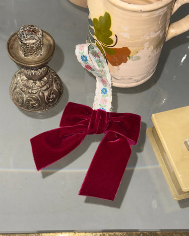 Velvet bow - NEROLI