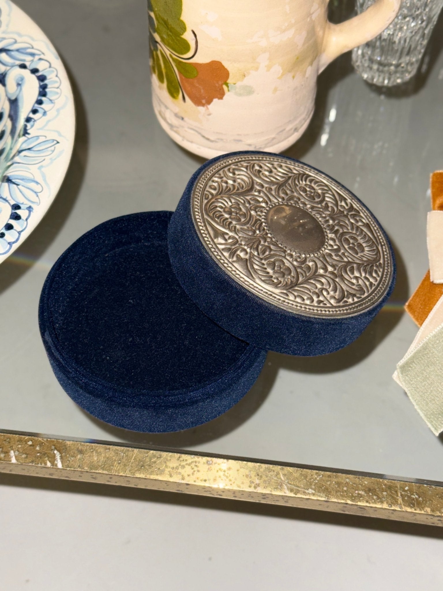 Velvet jewelry box - NEROLI