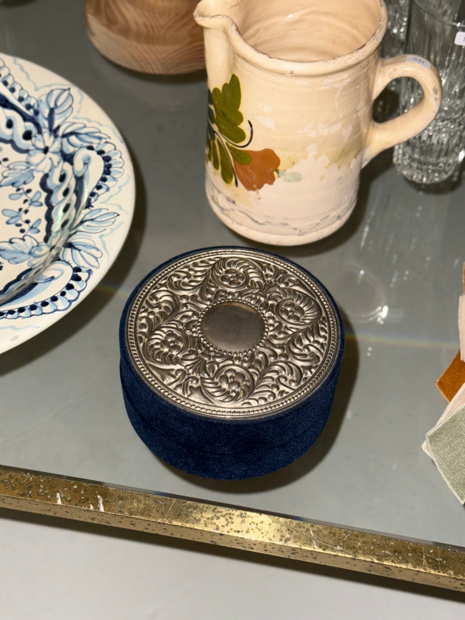 Velvet jewelry box - NEROLI