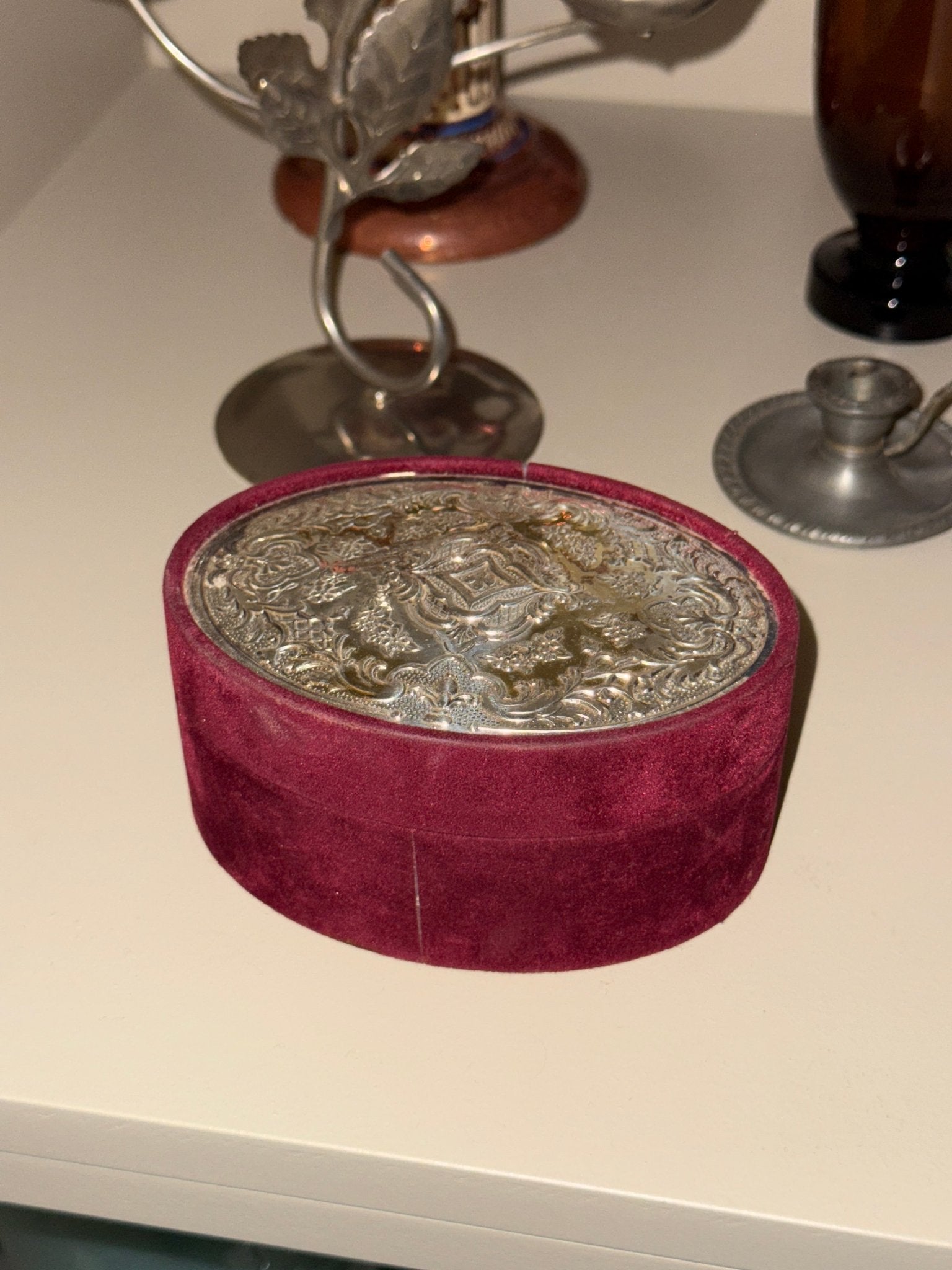 Velvet jewelry box - NEROLI