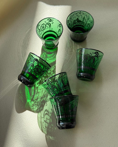 Venetian liqueur glasses (6 pcs) - NEROLI