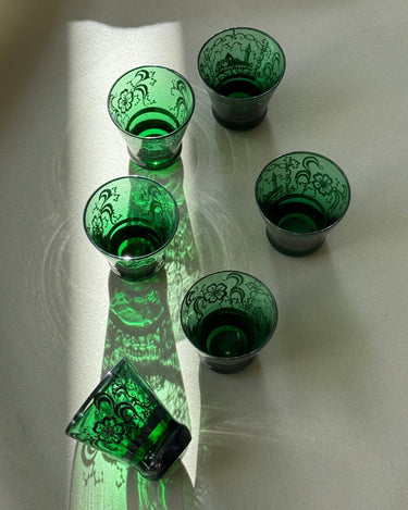 Venetian liqueur glasses (6 pcs) - NEROLI