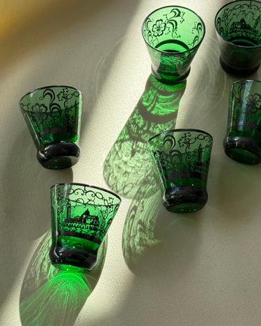 Venetian liqueur glasses (6 pcs) - NEROLI