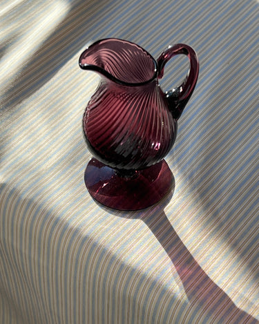 Violet glass pitcher - NEROLI