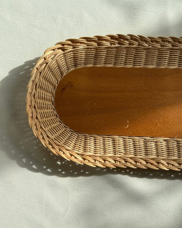 Wicker tray - NEROLI