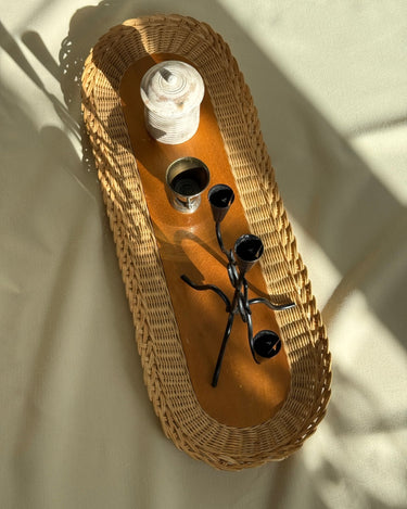 Wicker tray - NEROLI