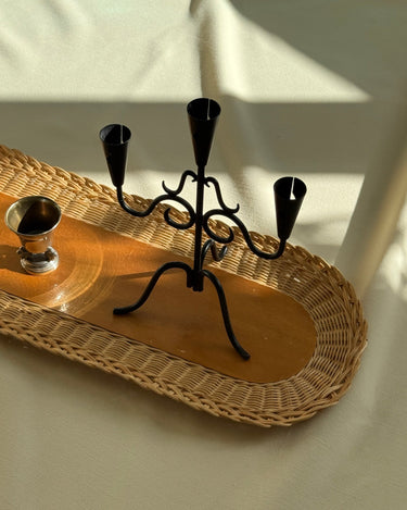 Wicker tray - NEROLI