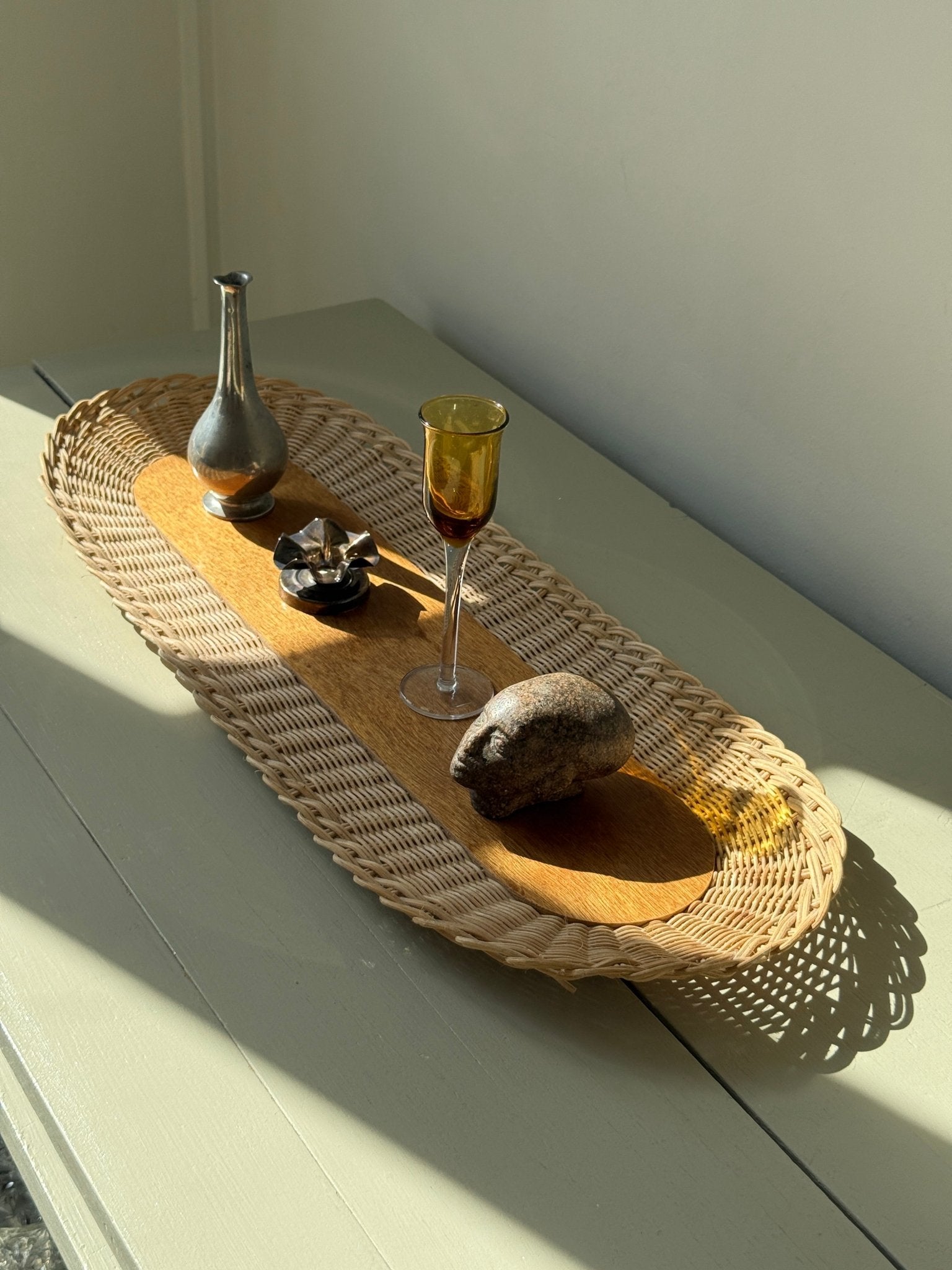 Wicker tray - NEROLI