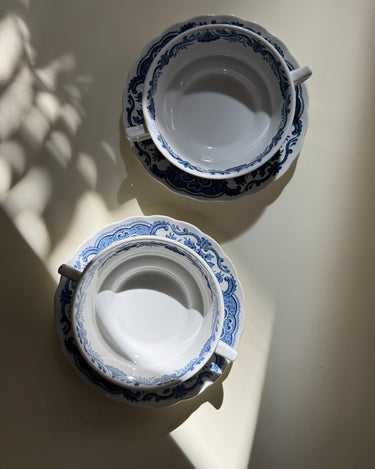 Windsor cups and saucers (7 sets) - NEROLI