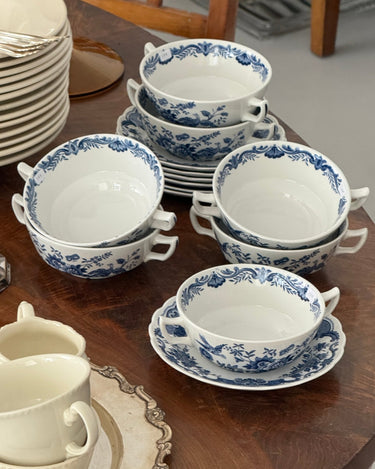 Windsor cups and saucers (7 sets) - NEROLI