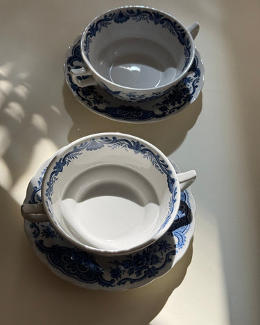 Windsor cups and saucers (7 sets) - NEROLI