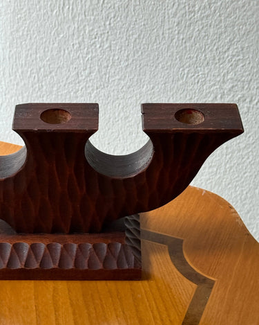 Wooden candelabra - NEROLI