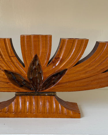 Wooden candelabra - NEROLI