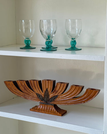 Wooden candelabra - NEROLI