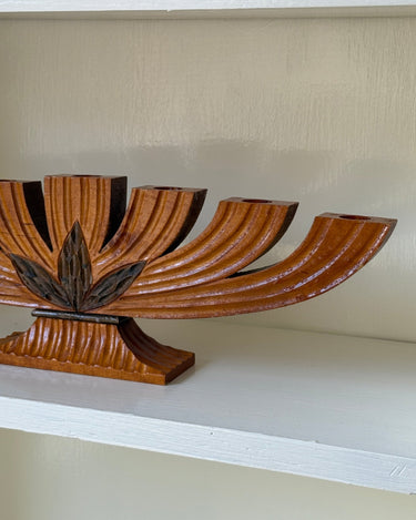 Wooden candelabra - NEROLI