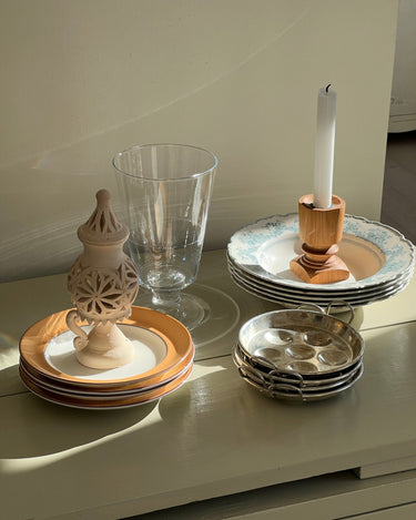 Wooden candlestick - NEROLI