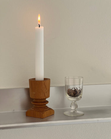 Wooden candlestick - NEROLI