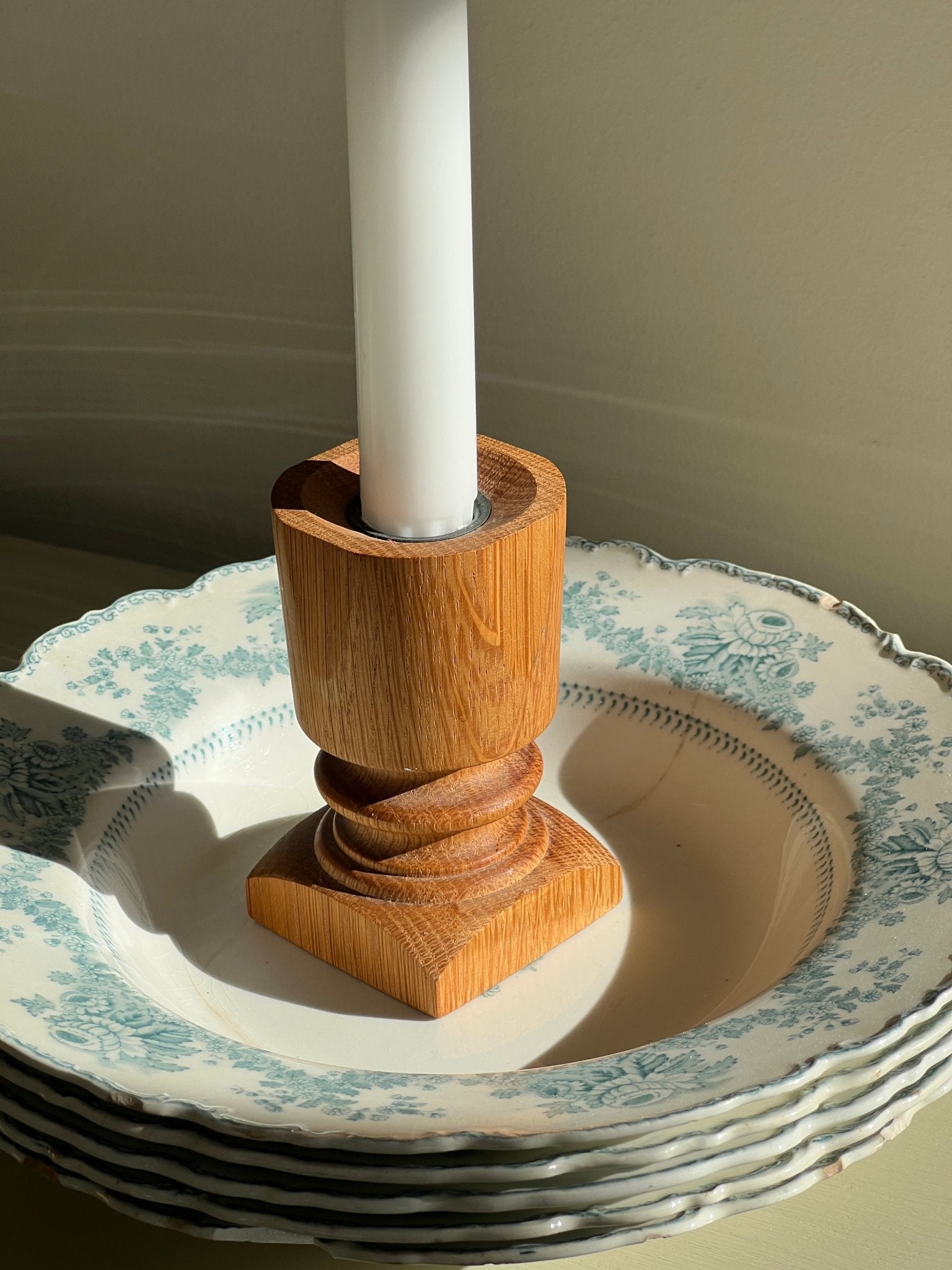 Wooden candlestick - NEROLI
