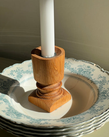 Wooden candlestick - NEROLI