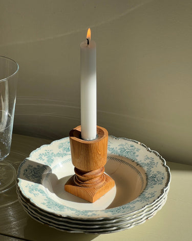 Wooden candlestick - NEROLI