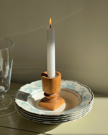 Wooden candlestick - NEROLI