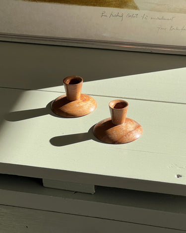 Wooden candlesticks - NEROLI