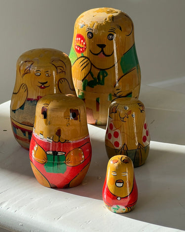 Wooden nesting bears - NEROLI