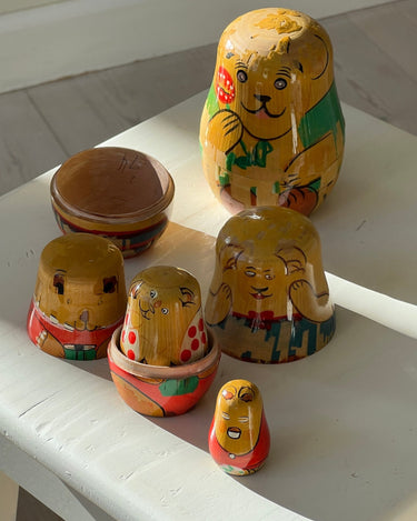 Wooden nesting bears - NEROLI