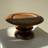 Wooden pedestal bowl - NEROLI