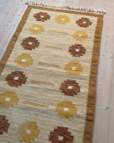 Yellow flatweave rug - NEROLI