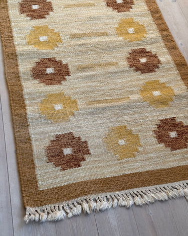 Yellow flatweave rug - NEROLI