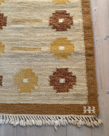 Yellow flatweave rug - NEROLI