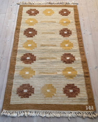 Yellow flatweave rug - NEROLI