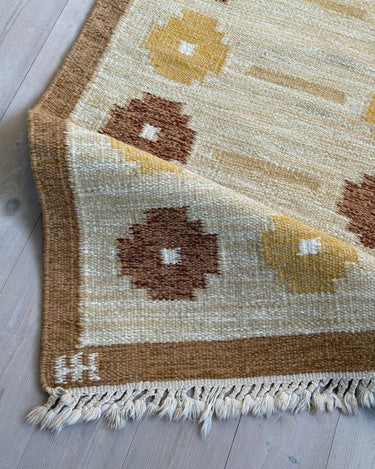 Yellow flatweave rug - NEROLI