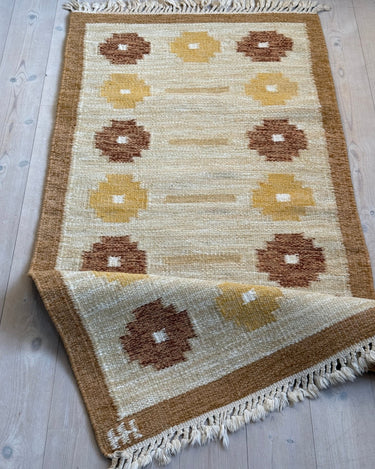 Yellow flatweave rug - NEROLI