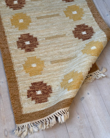 Yellow flatweave rug - NEROLI