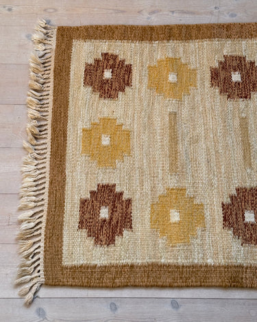 Yellow flatweave rug - NEROLI