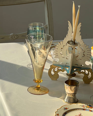 Yellow glass vase - NEROLI