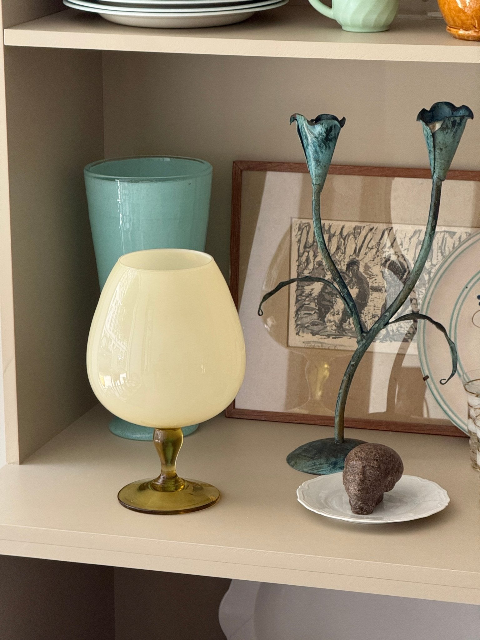 Yellow glass vase - NEROLI
