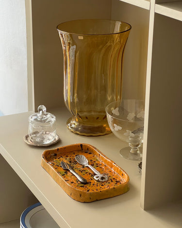 Yellow glass vase - NEROLI