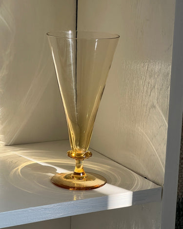 Yellow glass vase - NEROLI