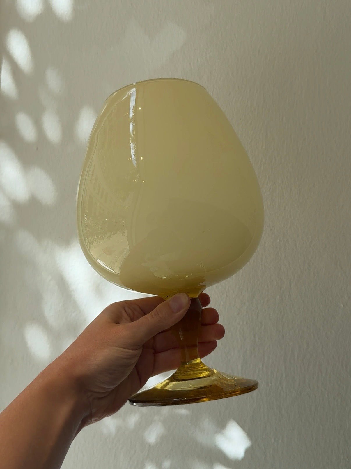 Yellow glass vase - NEROLI