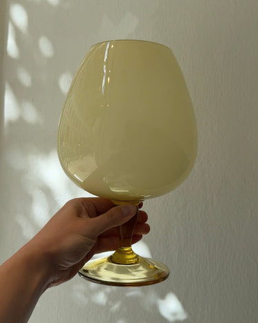 Yellow glass vase - NEROLI