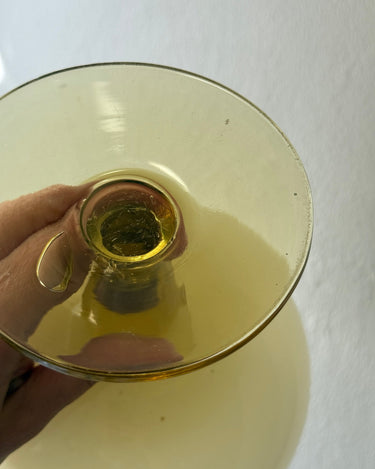 Yellow glass vase - NEROLI