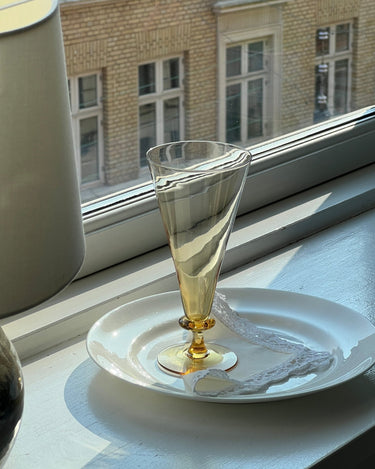 Yellow glass vase - NEROLI